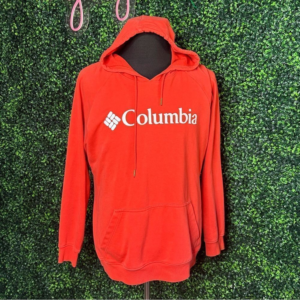 Women’s Columbia Orange Hoodie Sweatshirt Sz 1X